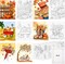 6 Pack 8x10 Inches Fall Leaves Pre Drawn Canvas to Paint (White) 10 x 8 x 0.99 inches